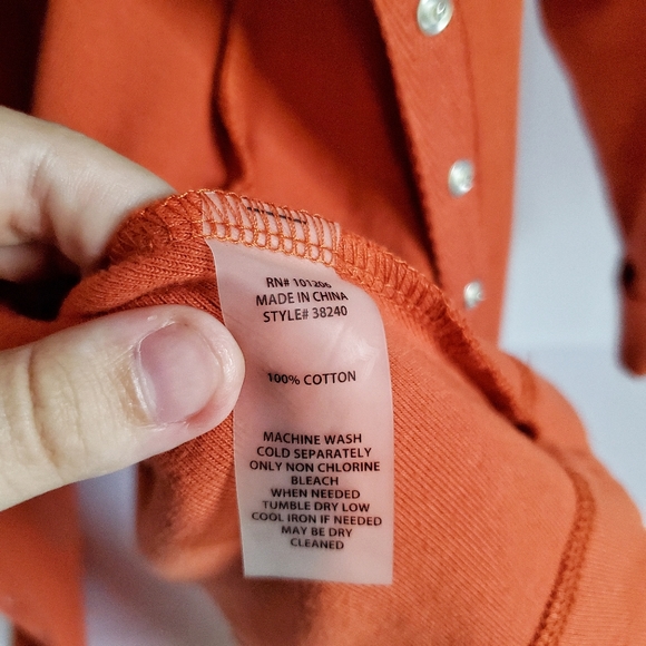 SOFT SURROUNDINGS Northport Snap Jacket Paprika LP - Picture 6 of 7